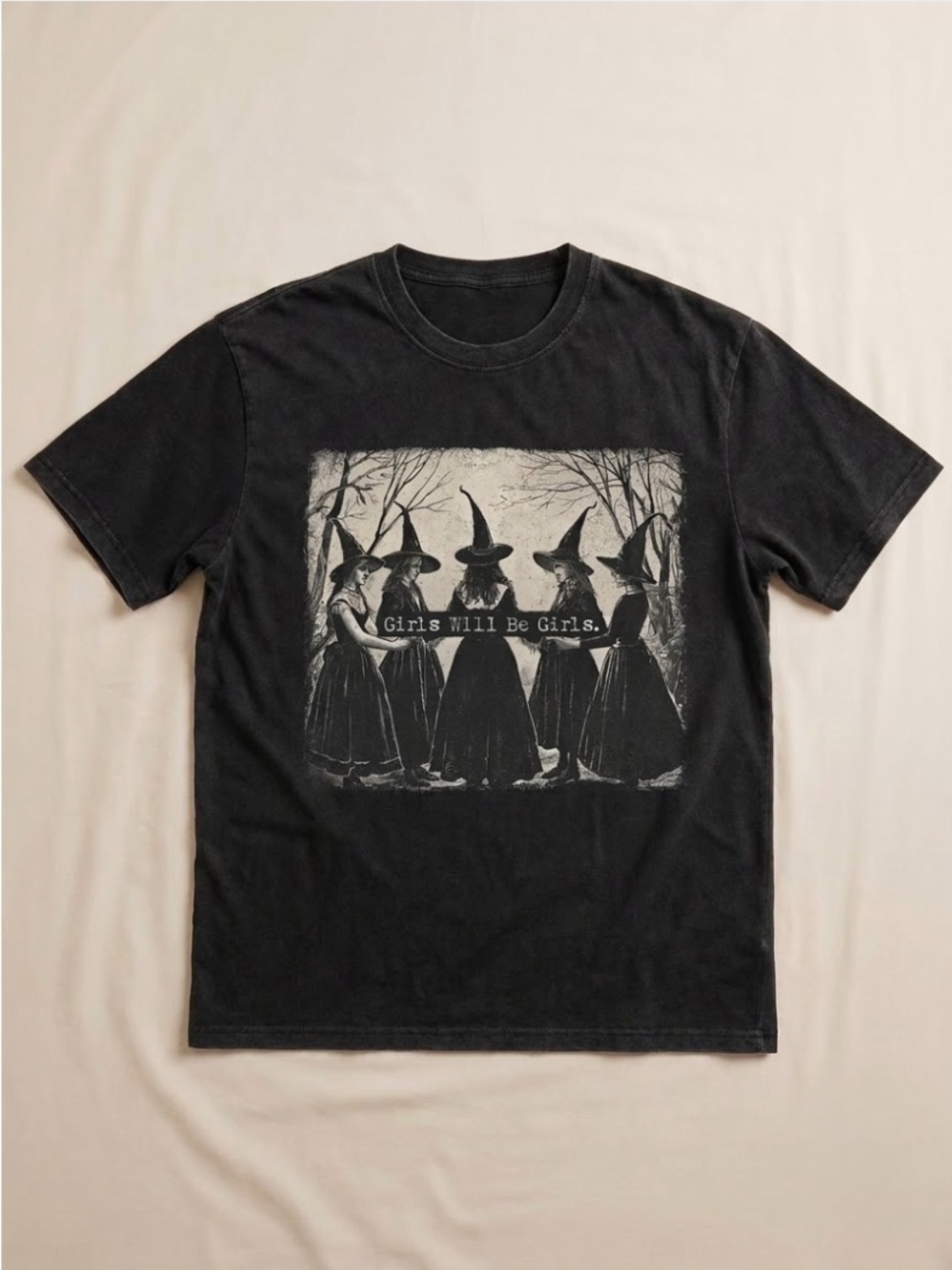 Girls Will Be Girls Witch Shirt, Funny Halloween Witch Shirt